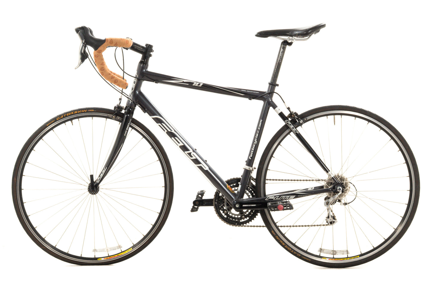USED 2009 Felt Z10 Alloy 56cm Road Bike Shimano 105 2x10 Speed Rim Brake Black