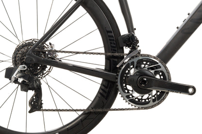 USED Canyon Endurace CF SLX 9 Small Disc Road Bike SRAM Red eTap AXS Carbon Wheels Black