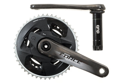 USED SRAM Force AXS D1 2x12 speed Groupset 170mm 46/33T Quarq Power Crankset 10-36T Cassette