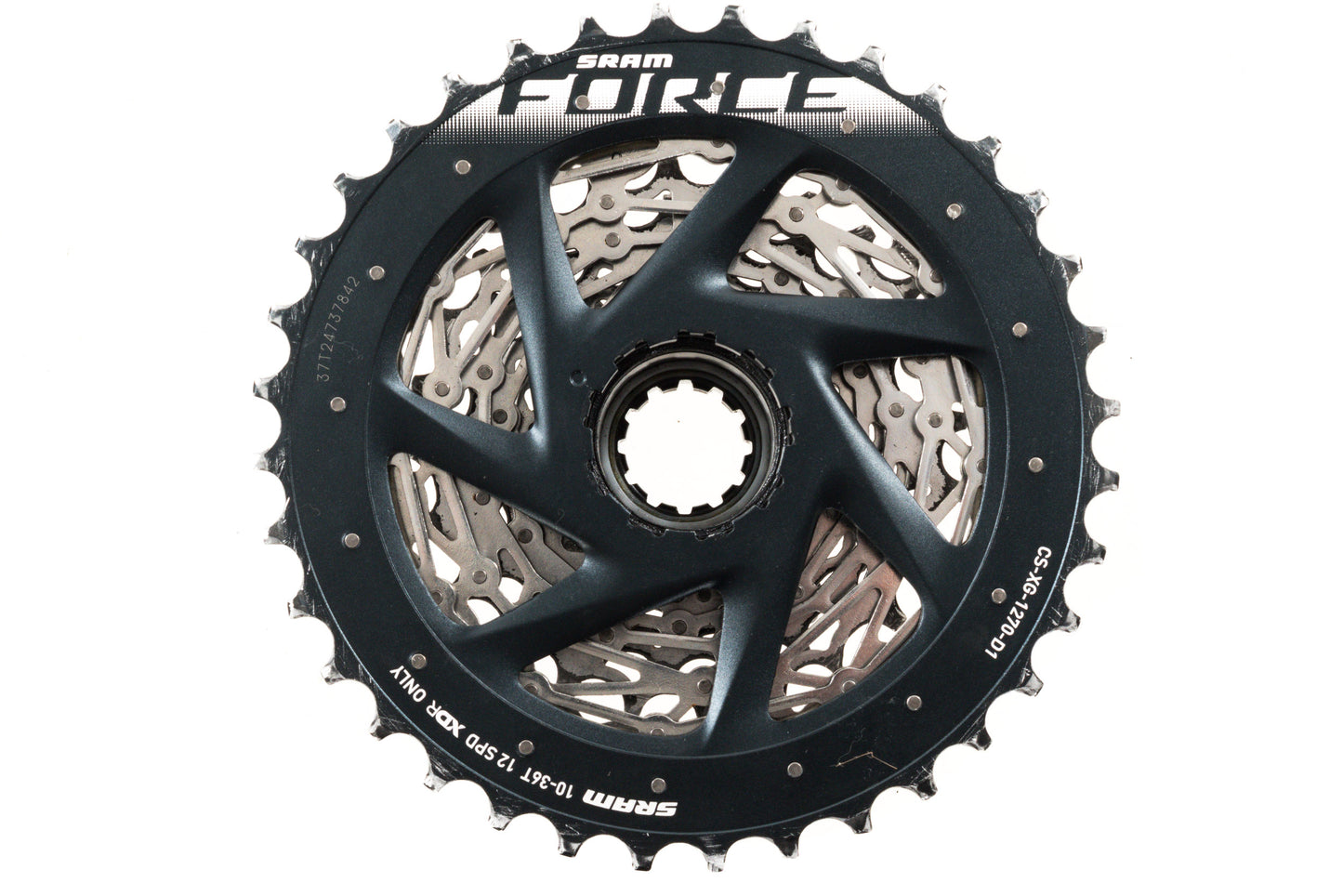 USED SRAM Force AXS D1 2x12 speed Groupset 170mm 46/33T Quarq Power Crankset 10-36T Cassette
