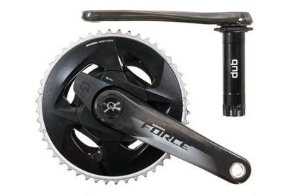 USED SRAM Force AXS D1 2x12 speed Groupset 172.5mm 48/35T Quarq Power Crankset 10-36T Cassette