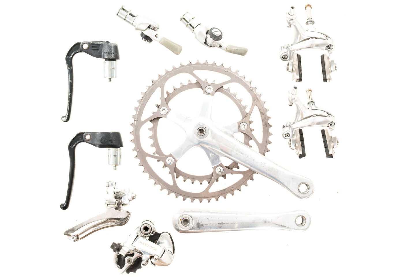 USED Shimano Dura-Ace 7700 2x9 speed Time Trial Groupset 175mm Crank