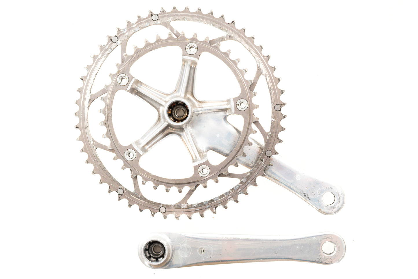 USED Shimano Dura-Ace 7700 2x9 speed Time Trial Groupset 175mm Crank