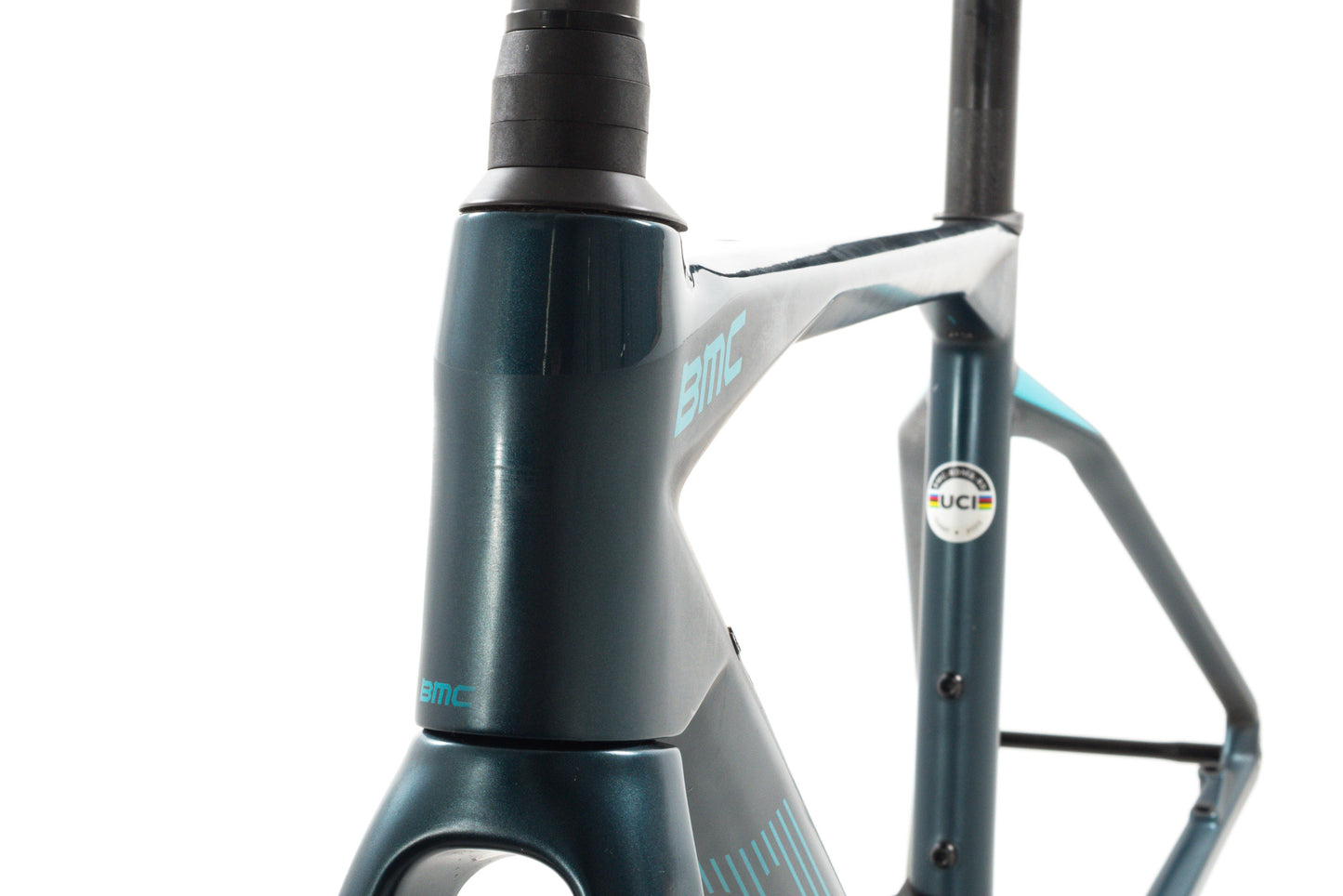 USED 2023 BMC RoadMachine Six 47cm Carbon Road Bike Frame Disc Brake Blue