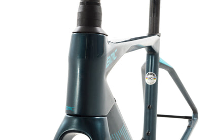 USED 2023 BMC RoadMachine Six 47cm Carbon Road Bike Frame Disc Brake Blue
