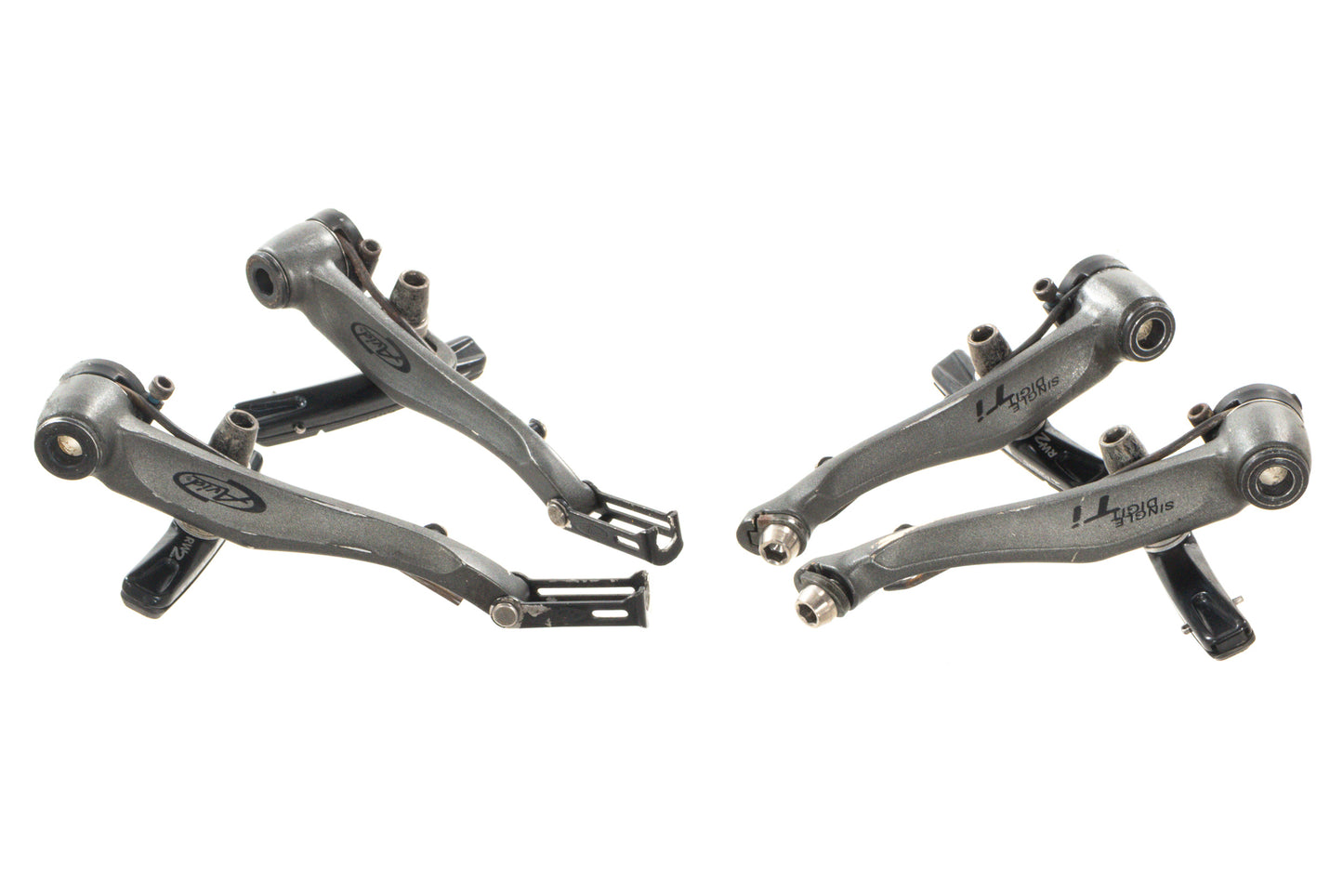 USED Avid Single Digit Ti V-Brake Calipers w/ Shimano BL-MC16 Flat Bar Levers