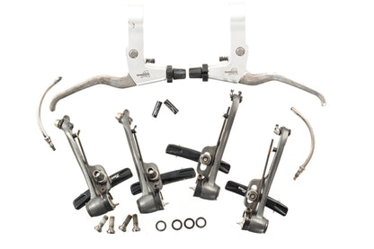 USED Avid Single Digit Ti V-Brake Calipers w/ Shimano BL-MC16 Flat Bar Levers