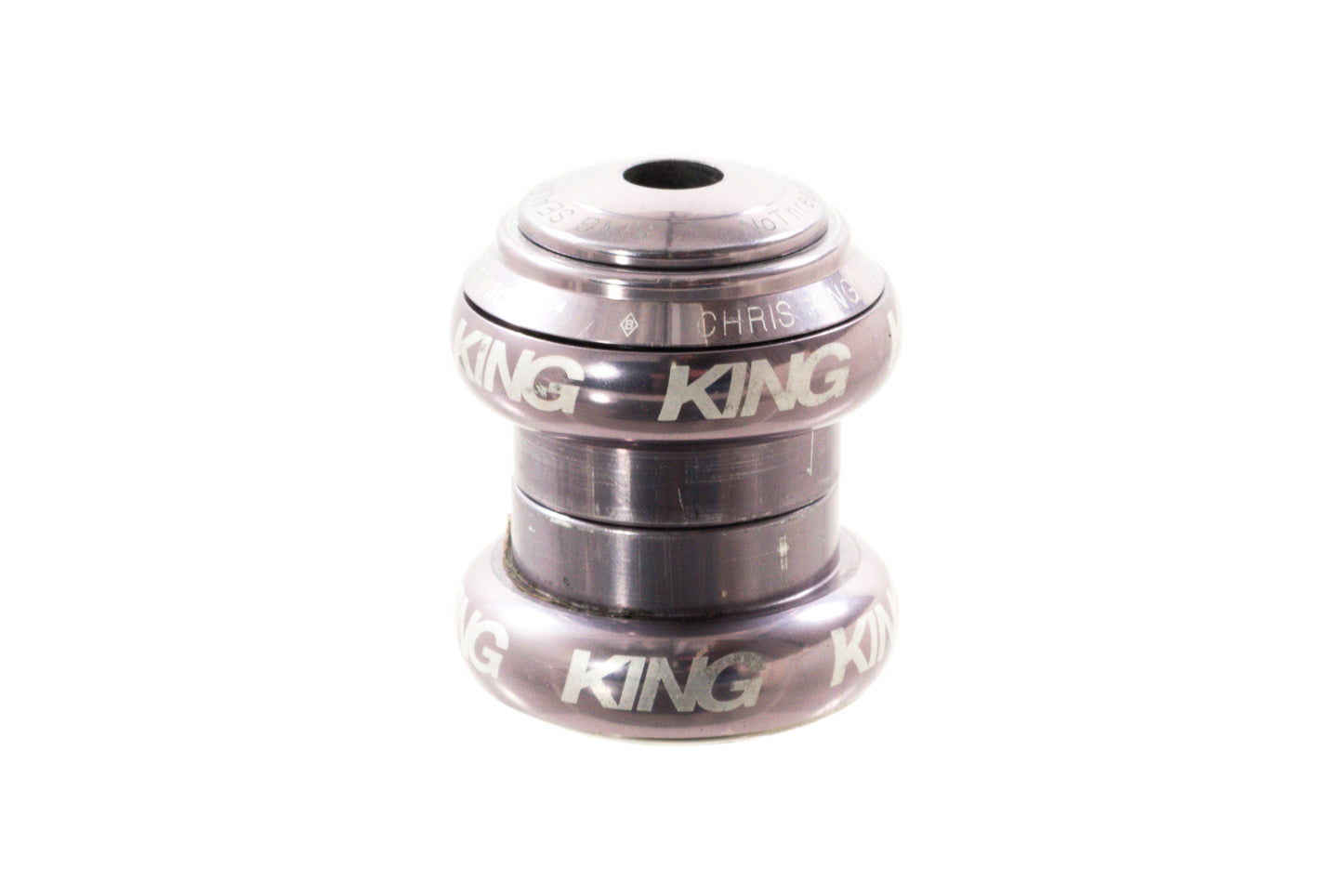 USED Chris King 1-1/8" Threadless NoThreadset Headset Pewter EC34