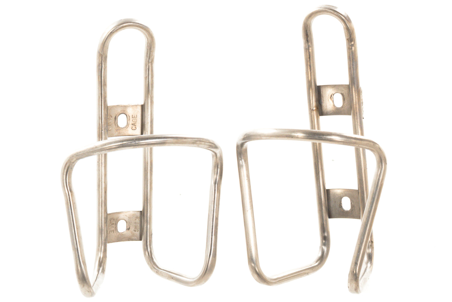 USED King Cage Titanium Water Bottle Cage set (2)