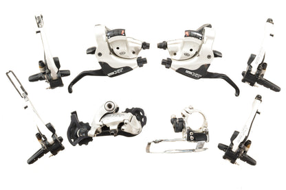 USED Shimano Deore XT M750 3x9 speed Mountain Bike Groupset Parallel Push V-Brake Silver