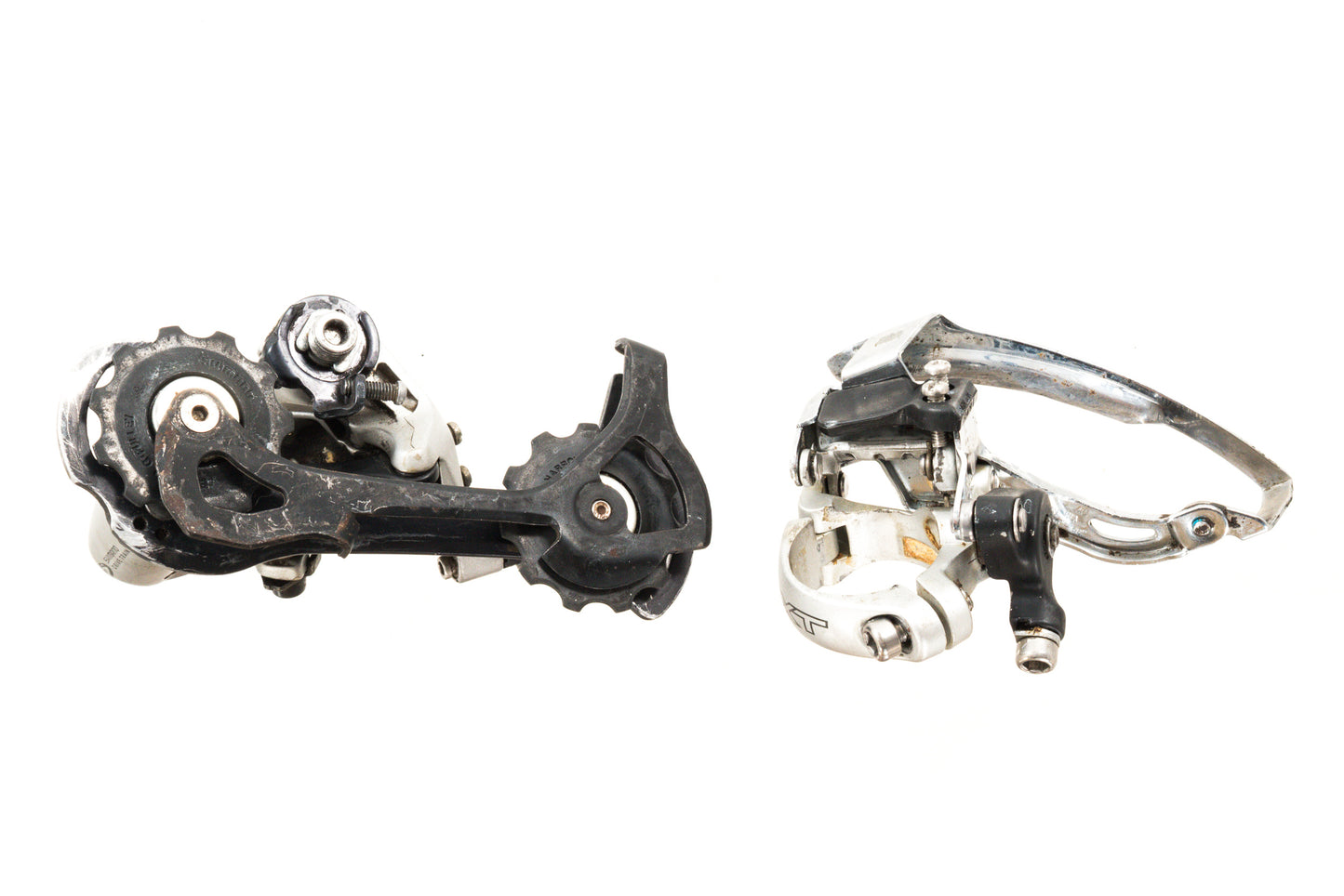 USED Shimano Deore XT M750 3x9 speed Mountain Bike Groupset Parallel Push V-Brake Silver
