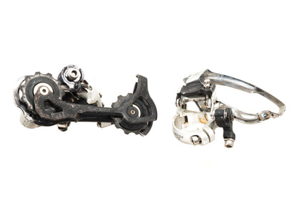 USED Shimano Deore XT M750 3x9 speed Mountain Bike Groupset Parallel Push V-Brake Silver