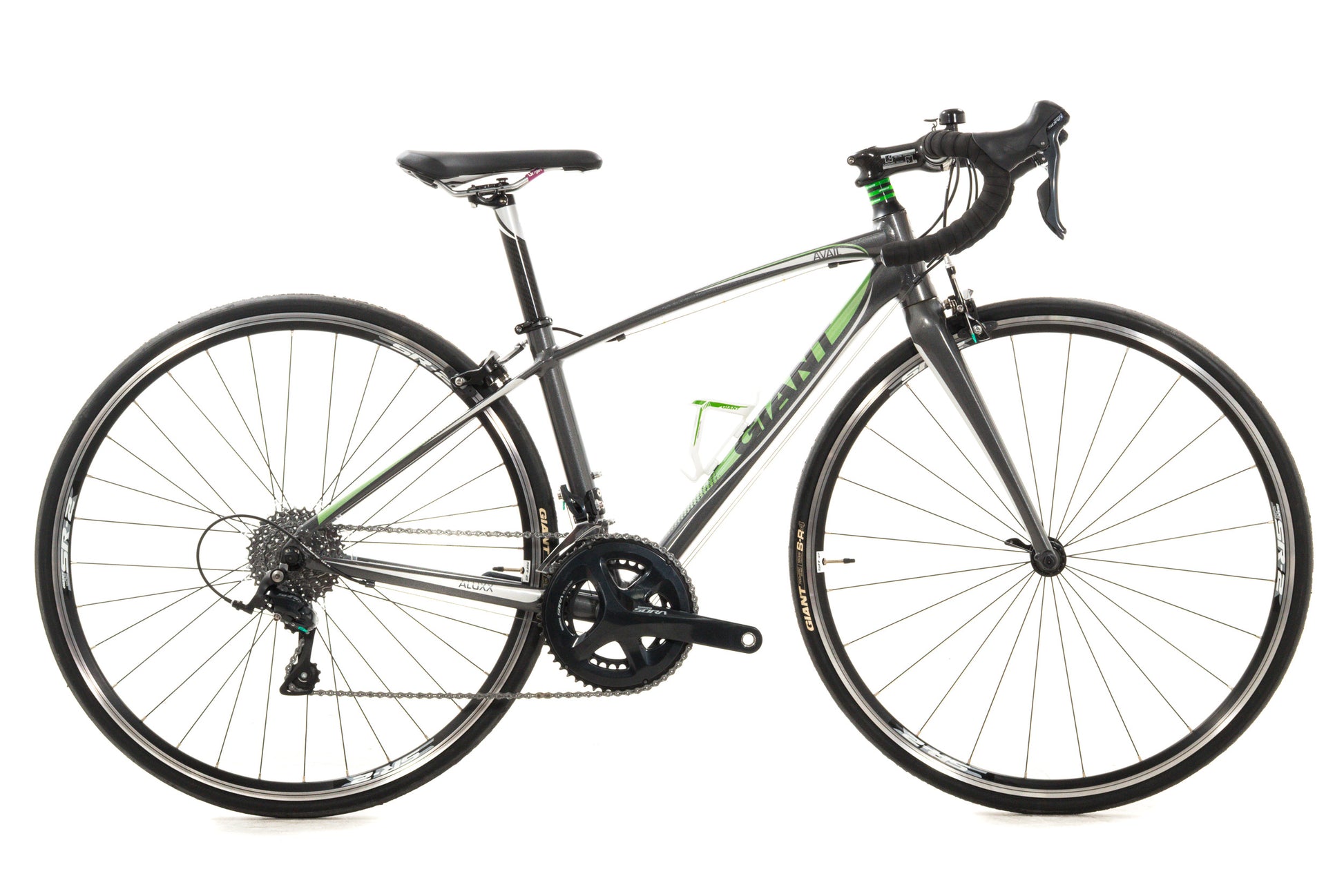 USED Liv Giant Avail XS Alloy Road Bike Shimano Sora 2x9 speed Gray/Green