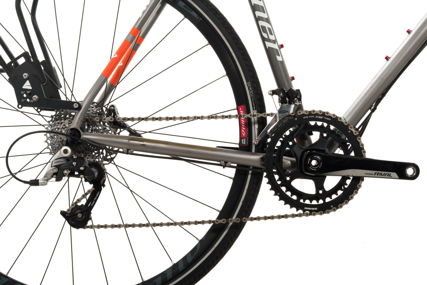 USED Niner RLT 9 56cm Reynolds 853 Steel Cyclocross/Gravel Bike SRAM Rival 2x11 speed Gray