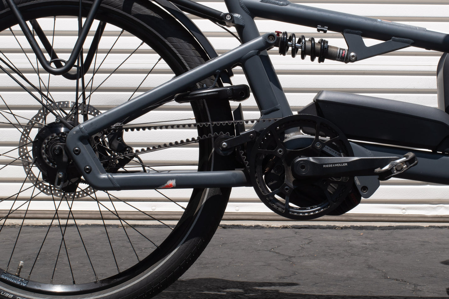 USED Riese and Muller Load 75 Electric Cargo Bike Bosch Cargo Line Speed Rohloff Dual Battery Class 3