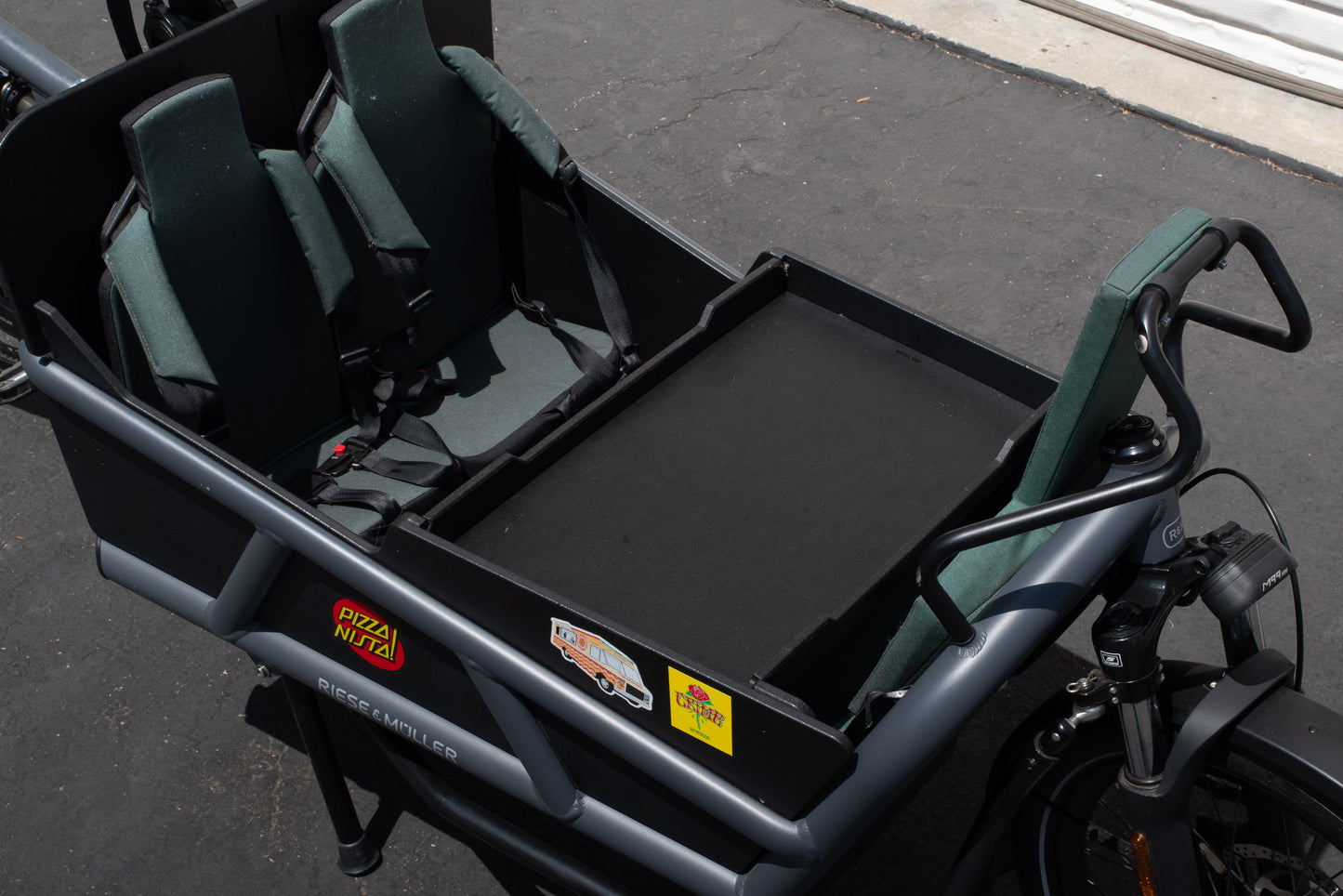 USED Riese and Muller Load 75 Electric Cargo Bike Bosch Cargo Line Speed Rohloff Dual Battery Class 3