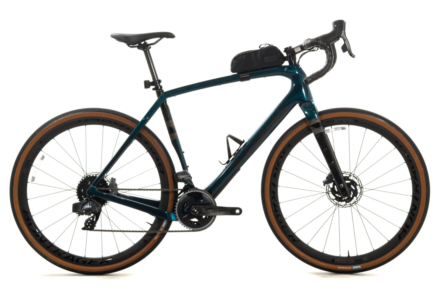 USED 2023 Trek Checkpoint SL7 Gen 2 SRAM Force AXS 2x12 speed 58cm Gravel Bike Carbon Frame + Wheels Blue