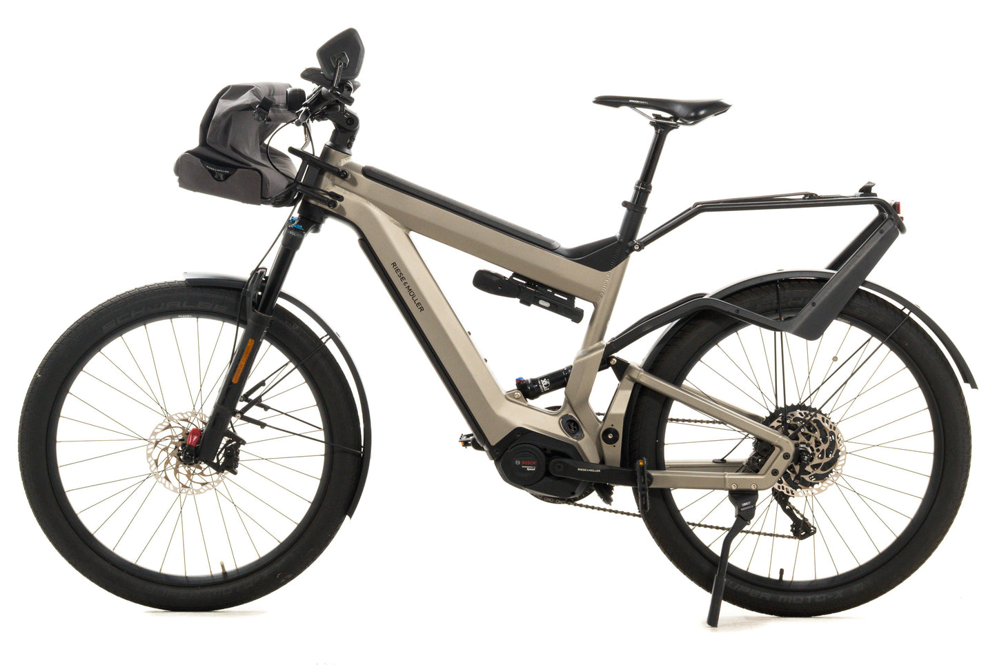 USED Riese and Muller Superdelite 56cm Dual Battery Electric Touring Bike Shimano XT 1x11 speed 27.5" Bosch Performance Line Speed