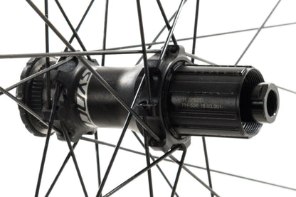 USED Syncros RP 2.0 700C Alloy Road/Gravel Wheelset 100/142 12mm Thru Axle Shimano HG 11 speed Freehub