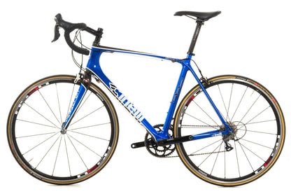 USED 2012 Cinelli Saetta XL Carbon Road Bike Shimano Ultegra 2x10 speed Blue Rim Brake