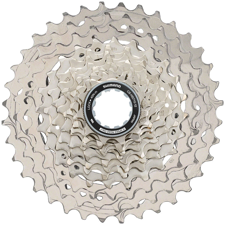 NEW Shimano 105 CS-HG710-12 Cassette - 12-Speed, 11-36t, HG L2, Silver - Around the Cycle
