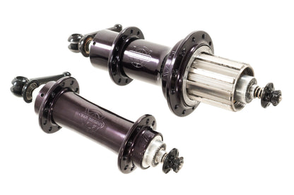 USED White Industries LTA Hub set 24/20H 100/130mm Quick Release Shimano HG 10 speed Black