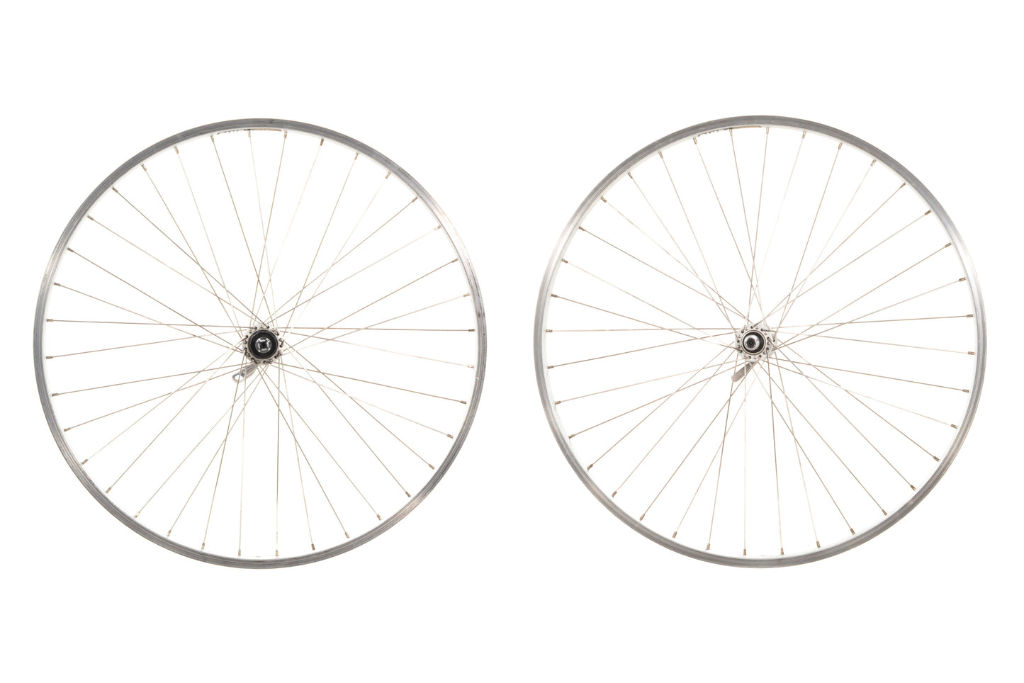 USED Sun rims CR18 26" Mountain Wheelset w/ Shimano M430 Quick Release Hubs Silver