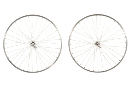 USED Sun rims CR18 26" Mountain Wheelset w/ Shimano M430 Quick Release Hubs Silver