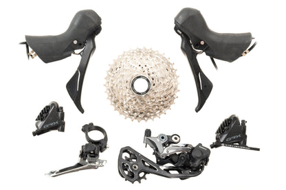 USED Shimano GRX RX-400/600/810 Partial groupset Shifters/Brake Levers, Hydraulic Calipers, Derailleurs Cassette