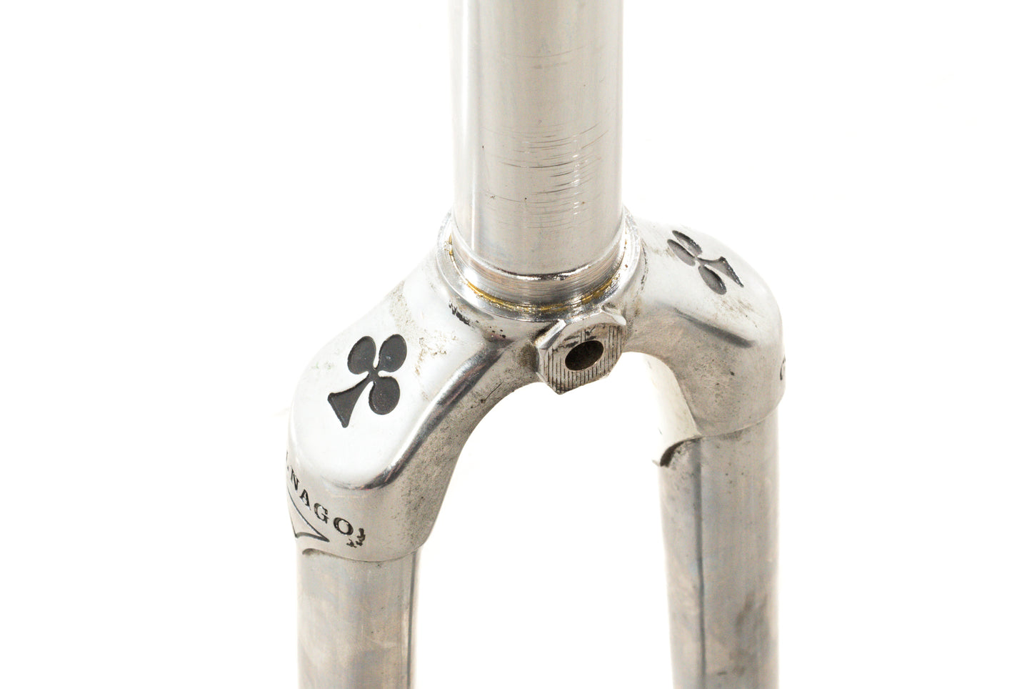 USED Vintage Colnago Lugged Chrome Road Fork Threaded 1" 700C