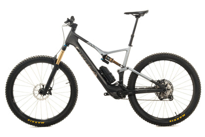 USED 2023 Orbea Rise M10 Carbon E-Mountain Bike Raw/Gray XL Deore XT 1x12 Fox Factory w/ Range Extender