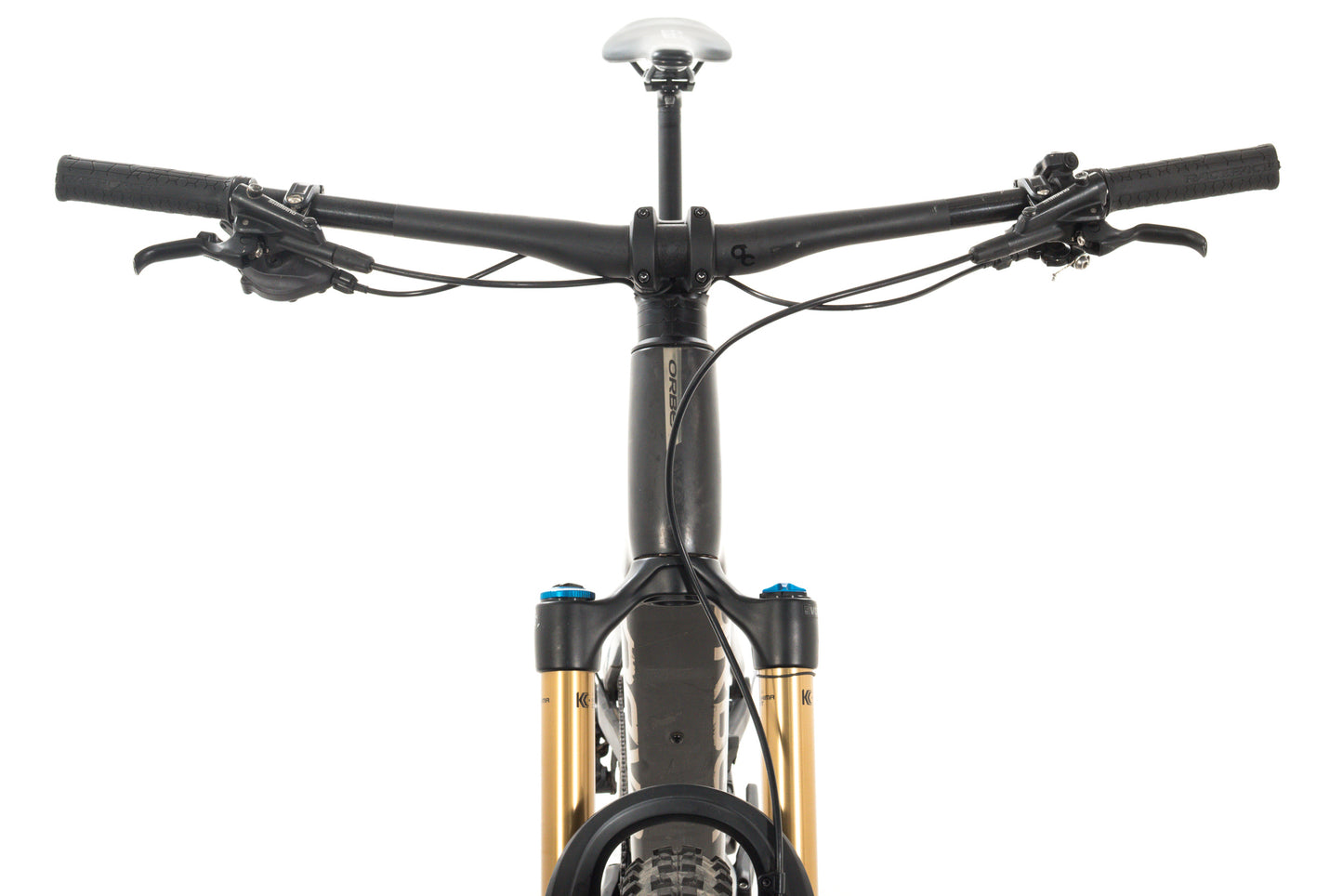 USED 2023 Orbea Rise M10 Carbon E-Mountain Bike Raw/Gray XL Deore XT 1x12 Fox Factory w/ Range Extender