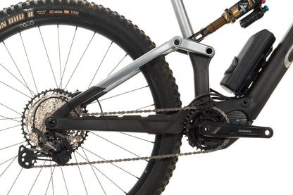 USED 2023 Orbea Rise M10 Carbon E-Mountain Bike Raw/Gray XL Deore XT 1x12 Fox Factory w/ Range Extender