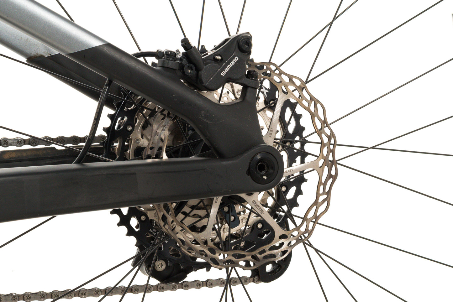 USED 2023 Orbea Rise M10 Carbon E-Mountain Bike Raw/Gray XL Deore XT 1x12 Fox Factory w/ Range Extender