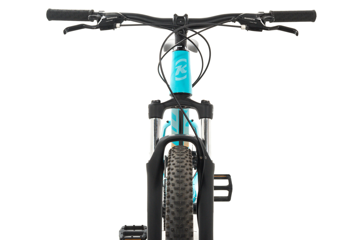 USED Kona Lana'i Medium Hardtail Mountain Bike 27.5" Wheels Shimano 2x8 speed Cyan