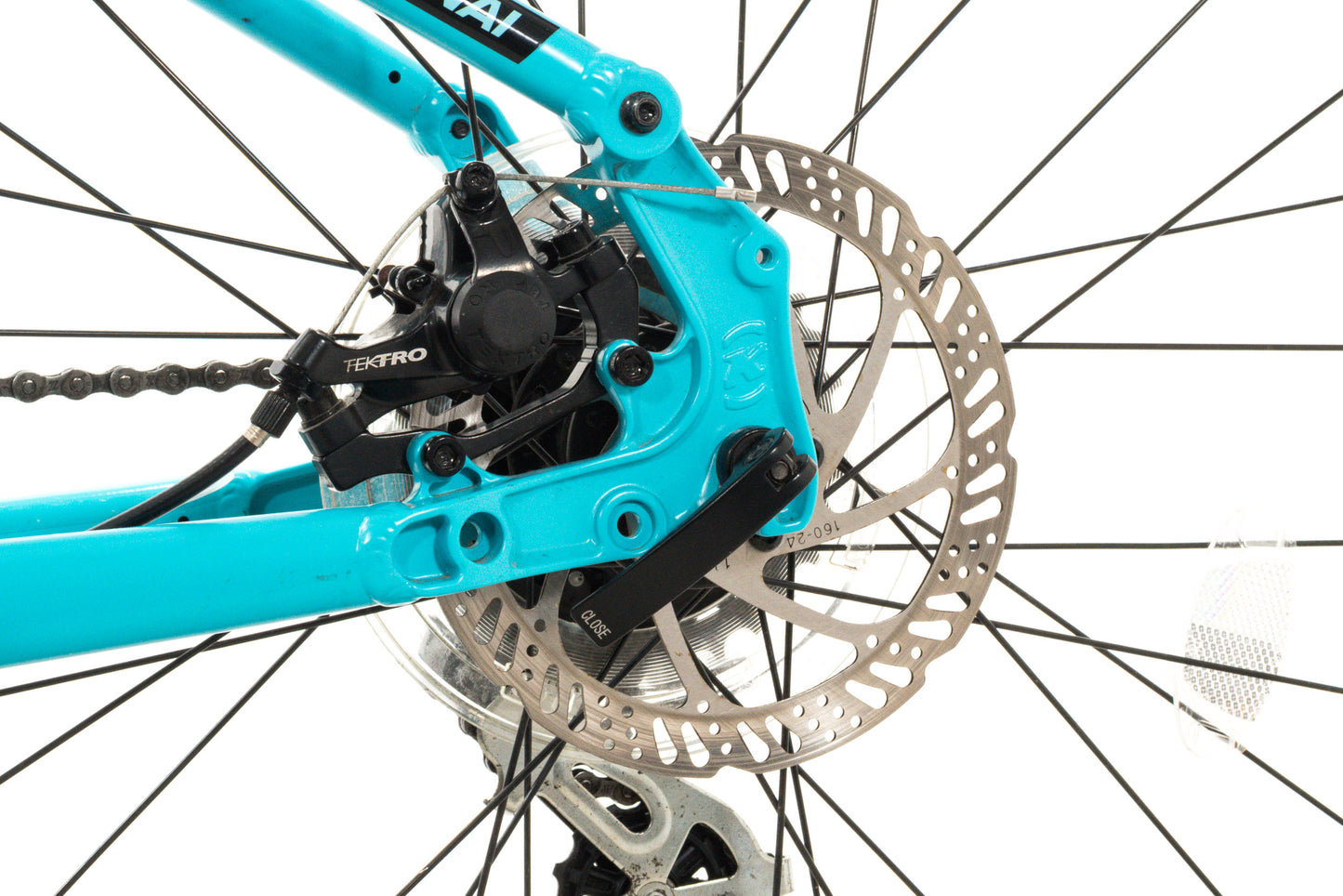 USED Kona Lana'i Medium Hardtail Mountain Bike 27.5" Wheels Shimano 2x8 speed Cyan