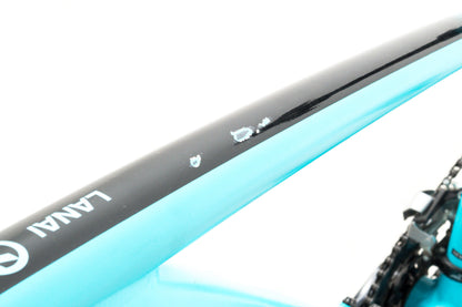 USED Kona Lana'i Medium Hardtail Mountain Bike 27.5" Wheels Shimano 2x8 speed Cyan