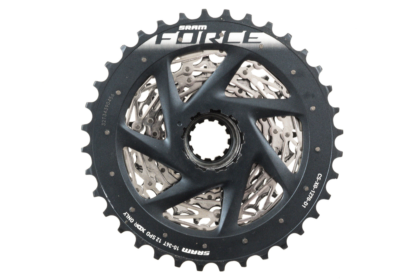 USED SRAM Force eTap AXS CS-XG1270-D1 XDR Cassette 12 Speed 10-36T