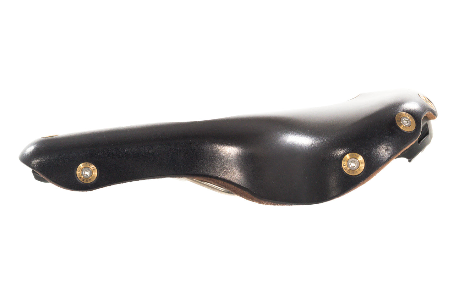 USED Berthoud Cycles Aravis Open Titanium Rail Cutout Black Leather Saddle