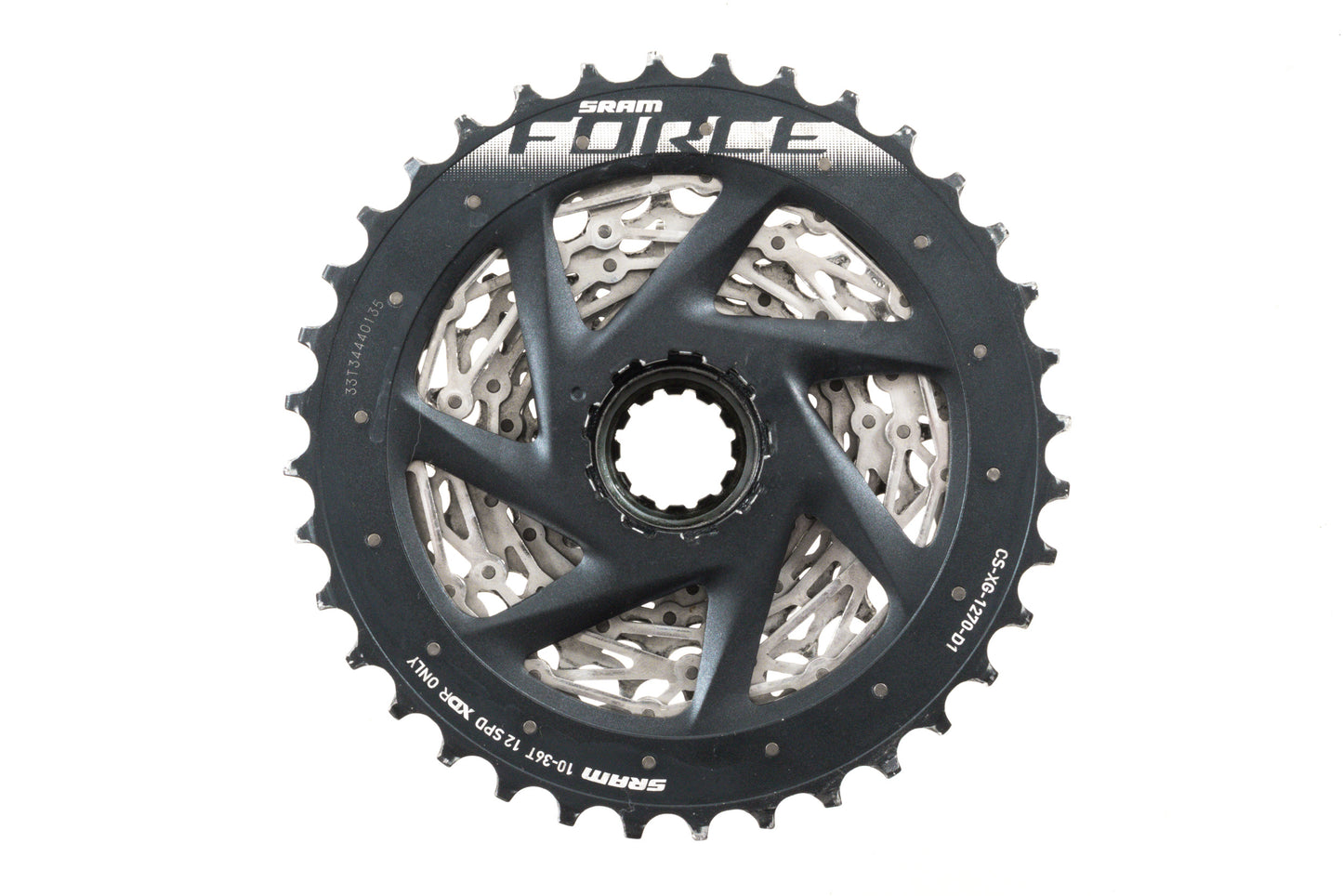USED SRAM Force eTap AXS CS-XG1270-D1 XDR Cassette 12 Speed 10-36T