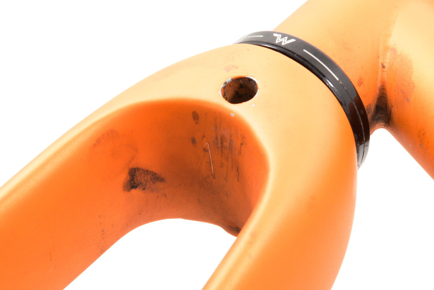 USED 2022 Stinner Gibraltar Steel Road Frameset 56cm Orange Rim Brake White Industries Headset