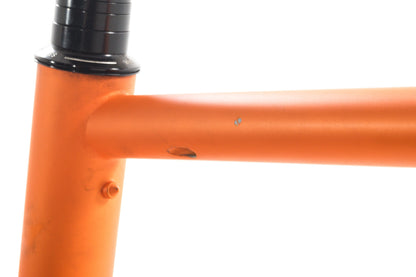 USED 2022 Stinner Gibraltar Steel Road Frameset 56cm Orange Rim Brake White Industries Headset
