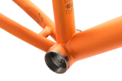 USED 2022 Stinner Gibraltar Steel Road Frameset 56cm Orange Rim Brake White Industries Headset