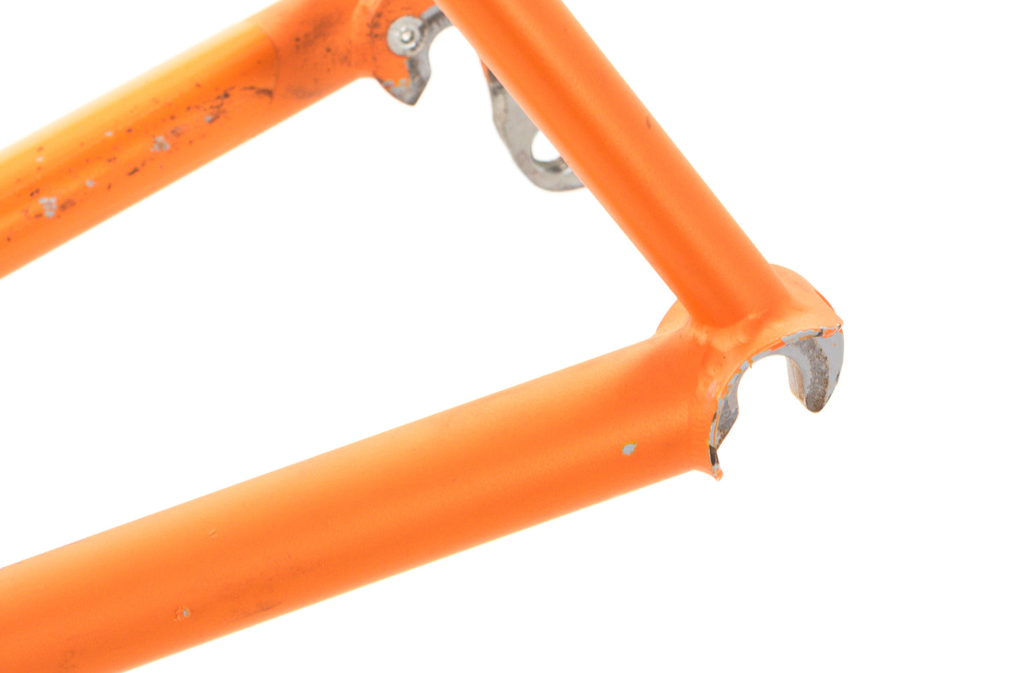 USED 2022 Stinner Gibraltar Steel Road Frameset 56cm Orange Rim Brake White Industries Headset