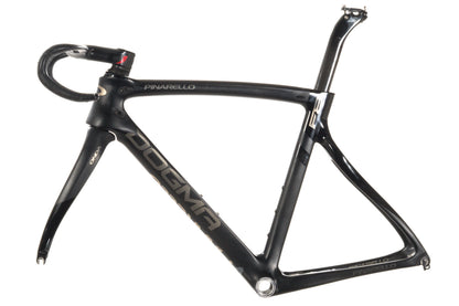 USED 2015 Pinarello Dogma F8 54cm Carbon Road Bike Frameset and Cockpit Rim Brake Black