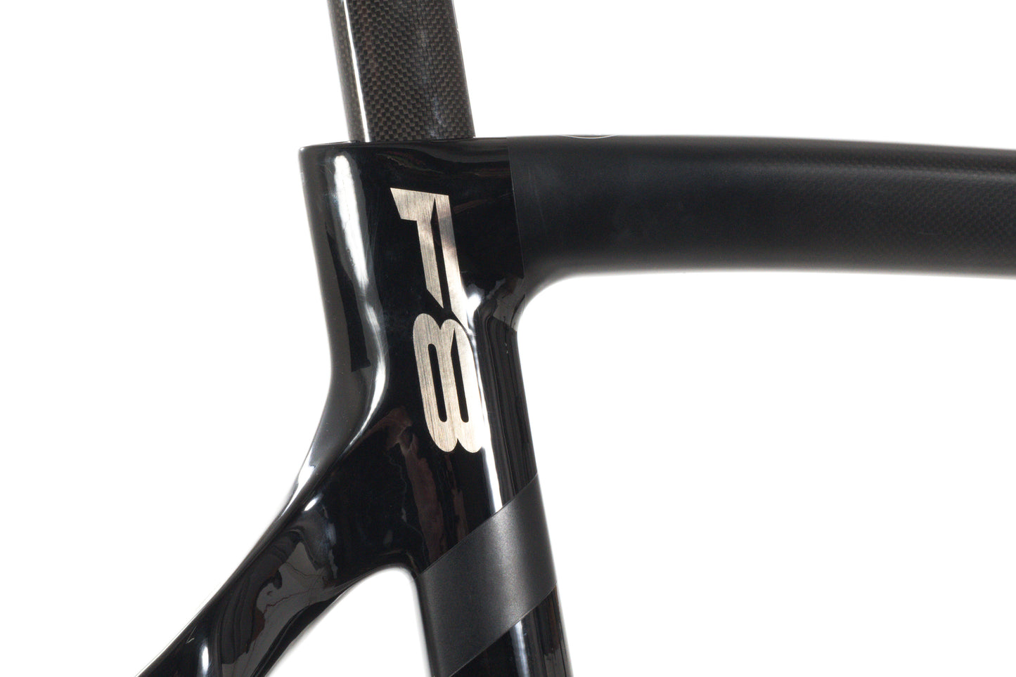 USED 2015 Pinarello Dogma F8 54cm Carbon Road Bike Frameset and Cockpit Rim Brake Black