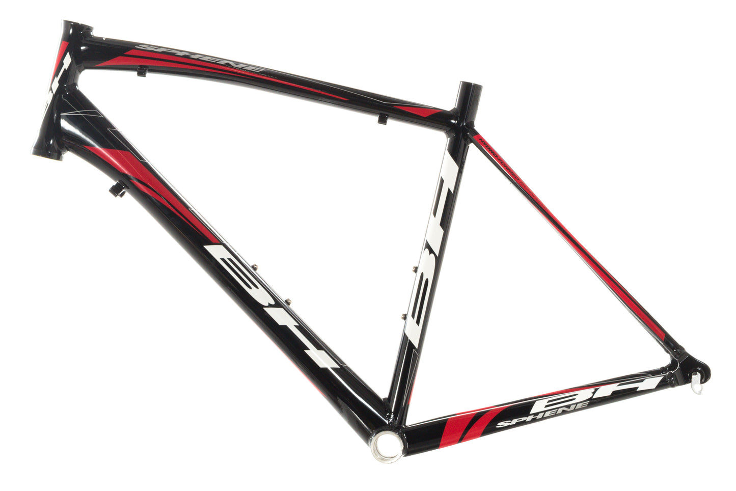 NEW old stock BH Sphene Medium Aluminum Endurance Road Bike Frame Rim Brake Black/White/Red