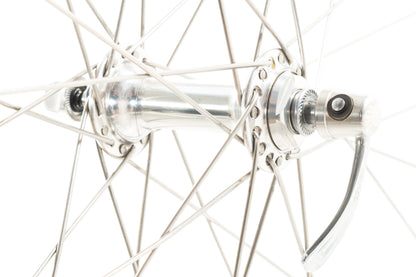 USED Velocity Deep-V 700C Alloy Road Wheelset Campagnolo Chorus Hubs Quick Release Rim Brake
