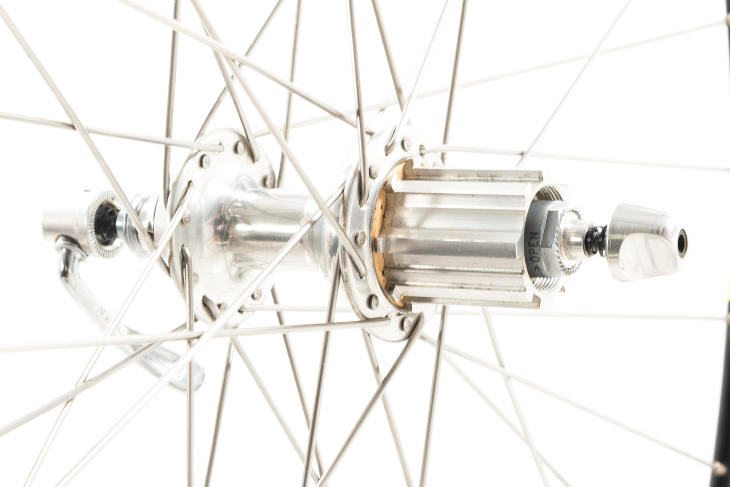 USED Velocity Deep-V 700C Alloy Road Wheelset Campagnolo Chorus Hubs Quick Release Rim Brake