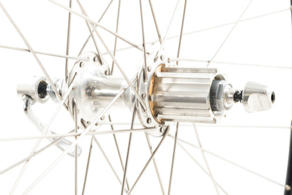 USED Velocity Deep-V 700C Alloy Road Wheelset Campagnolo Chorus Hubs Quick Release Rim Brake